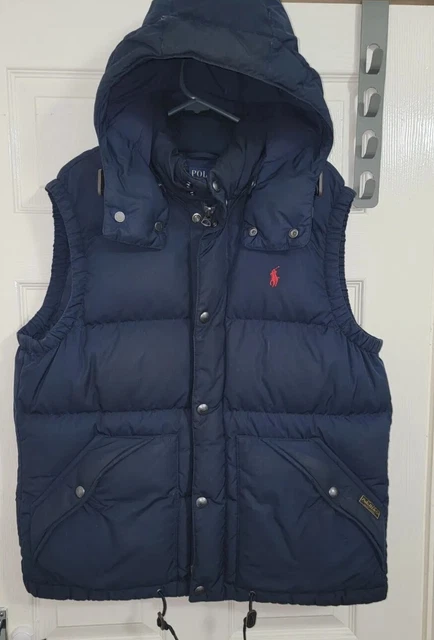 POLO RALPH LAUREN Navy Elmwood Down Vest Waistcoat Gilet size M
