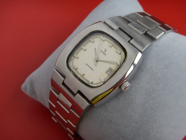 Montre Plongée Automatique YEMA Vintage Années 70 - Cadran Bleu - Mouvement 17 Rubis
