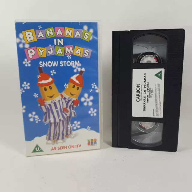 BANANAS IN PYJAMAS Snow Storm VHS Video Cassette Tape ITV 1998 Carlton ...