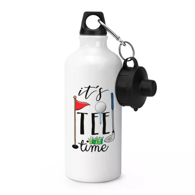 Son Camiseta Time SPORTS Botellín Acampada Flask - Divertido Golf Papá Padre Día