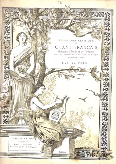 Gevaert. Repertoire Classique Du Chant Francais N°74 La Flute Enchantee Mozart