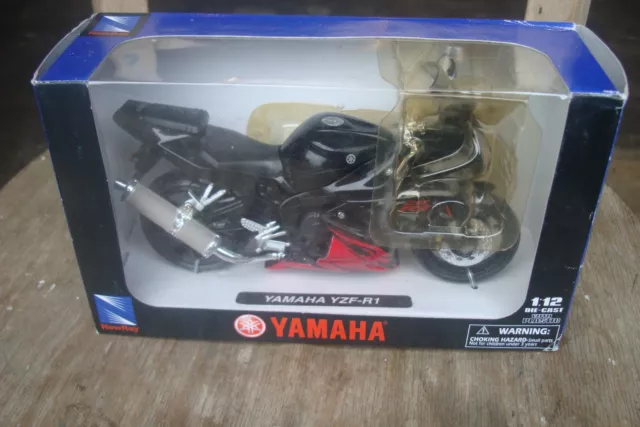 YAMAHA YZF R1, Iconic Sports Motorcycle Model,  Made By New-Ray, 1:12 Scale