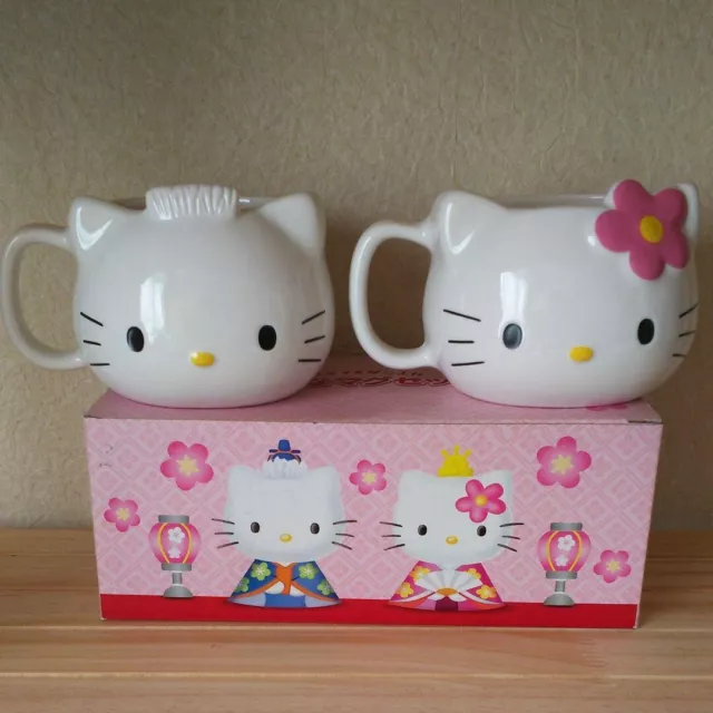 Sanrio Hello Kitty 390mL & Daniel 380mL Mug cup Set of 2 Height 3.1 inch