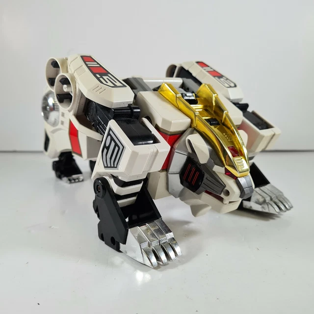 VINTAGE BANDAI 1994 Power Rangers White Tigerzord With Original Working vintage-bandai-1994-power-rangers-white-tigerzord-with-original-working