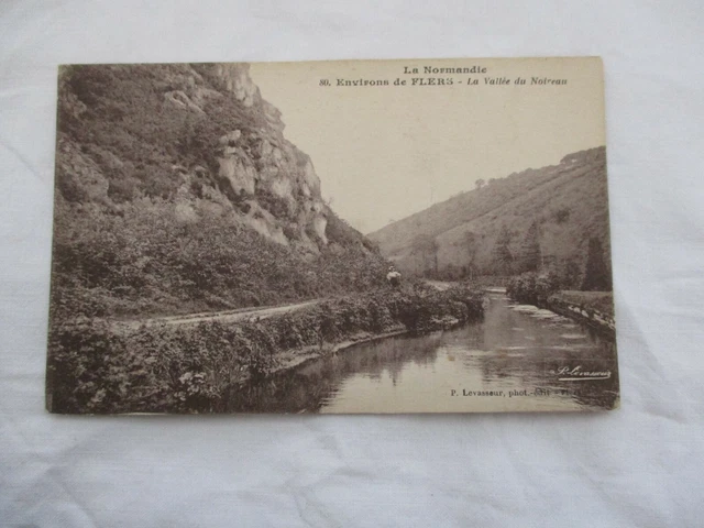 Cpa Back Green Orne 61 Surroundings De Flers La Vallee Du Noireau