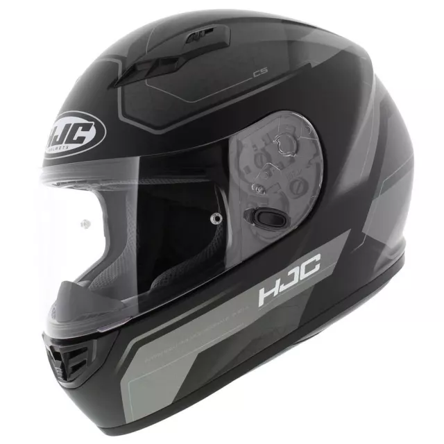 HJC CS15 Inno motorcycle helmet - Matt Black Grey - Size XS