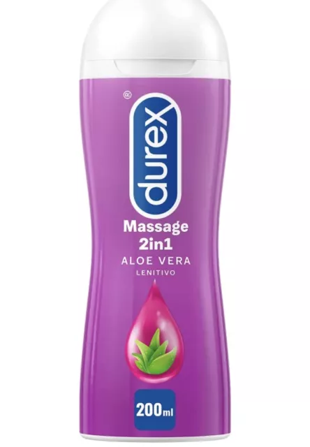 ✅ Durex Massage 2 in 1, Gel Lubrificante Intimo a Base Acqua e Gel per Massaggi✅