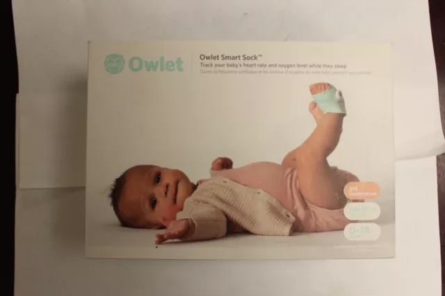 Owlet Smart Sock 3rd Gen. 0-18 Months Heart Rate & Oxygen Monitor (BM06NNBBYG)