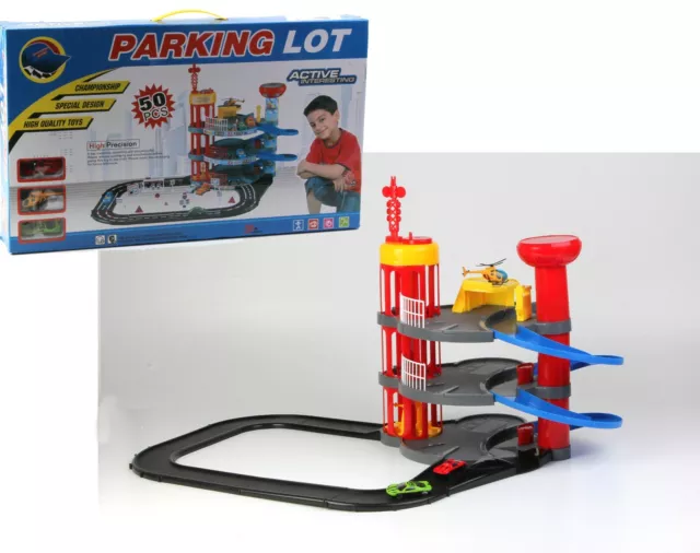BOX GARAGE 3 piani set gioco garage pista macchine per bambini con 3  veicoli 066 EUR 223,90 - PicClick IT