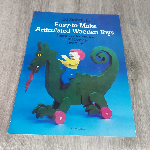 VINTAGE EASYTOMAKE ARTICULATED Wooden Toys Patterns Instructions 10