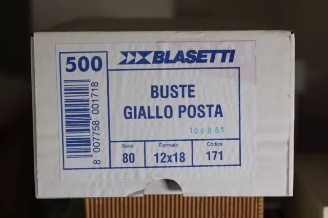 buste giallo posta blasetti 12x18 cm