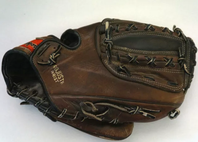 Vintage MACGREGOR M3BK Right Handed Brown 12" Leather Baseball Glove Japan Made 2