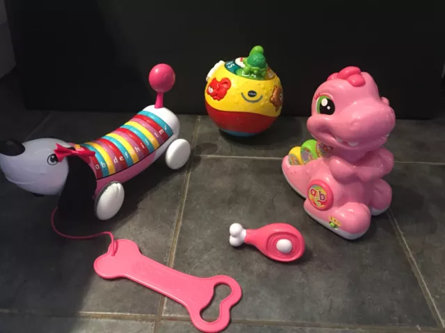 Vtech pink hot sale dinosaur