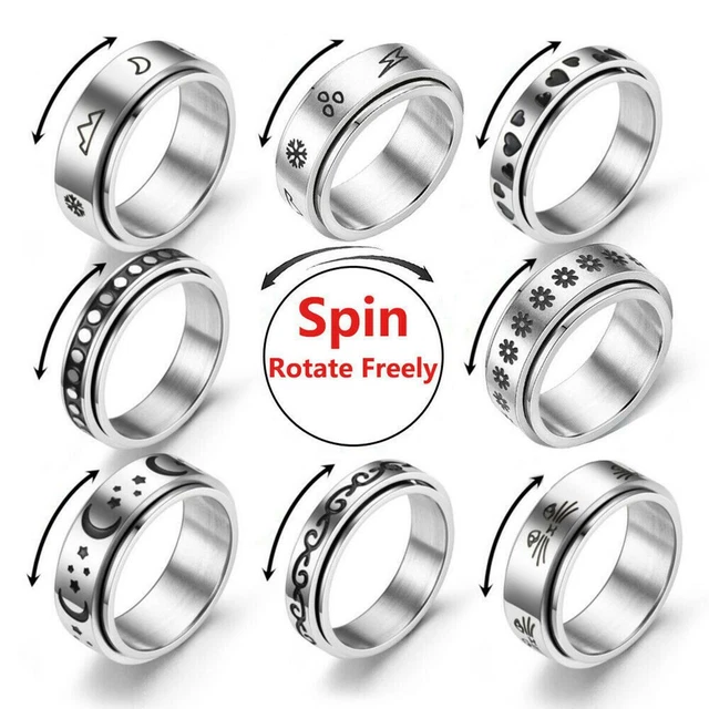 Wide Stainless Steel Ring Trendy Jewelry Man - Temu Australia
