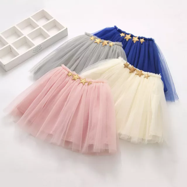 Toddler Baby Girls Lace Mesh Tutu Skirt Summer Princess Princess Dresses Kids