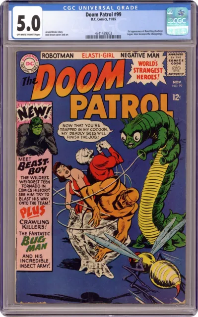 Doom Patrol #99 CGC 5.0 1965 4341429003 1st app. Beast Boy