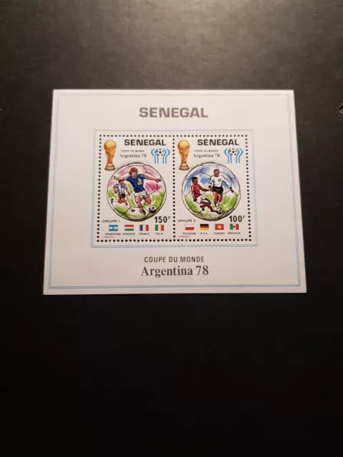 Briefmarke Senegal Weltmeisterschaft Block N°16 Neu MNH 1978
