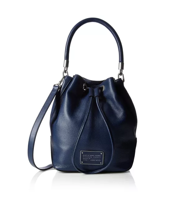 NWT Marc by Marc Jacobs Too Hot to Handle Leather Bucket Bag Amalfi Coast Blue