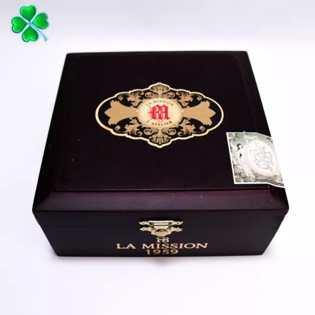 La Mission L'Atelier 1959 Empty Wood Cigar Box 5.75" x 5.75" x 2.75"