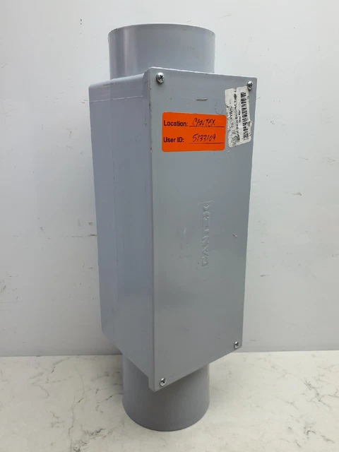 Cantex 4" Conduit Outlet Body Pvc C Body 5133109 *LID DAMAGE SEE PICTURES