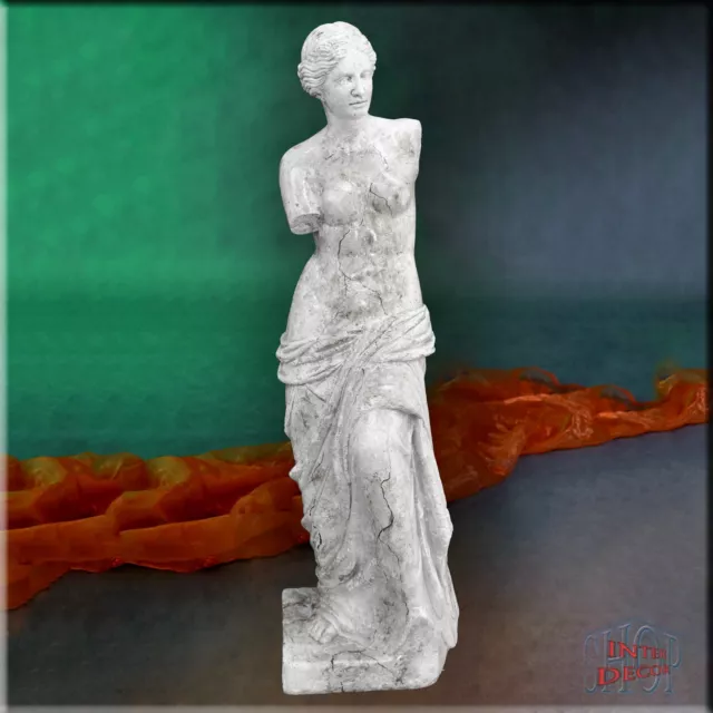 Figur Statue Venus XL Antike Skulptur Griechische Gartenfigur Büste Marmor Optik