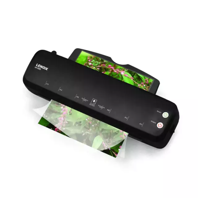 Lenoxx Hot Paper Laminator (A3 Size) 350W, Laminating Thickness 80-100 Microns