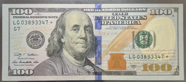 2009-A $100 Dollar Bill Star Note Uncirculated