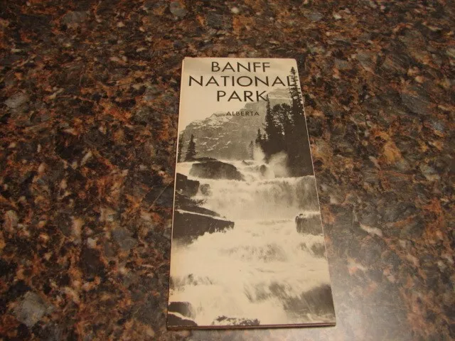 Vintage 1961 Banff National Park, Alberta Canada Map & Brochure