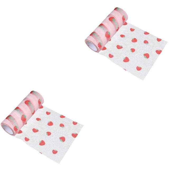 2 Rollen diy bezaubernd Kleid DIY-Tüllrolle Festival-Polyesterband Pro Kleid