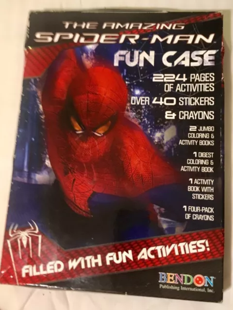 The Amazing Spider-Man Fun Case Activities Stickers Crayons & Coloring Books