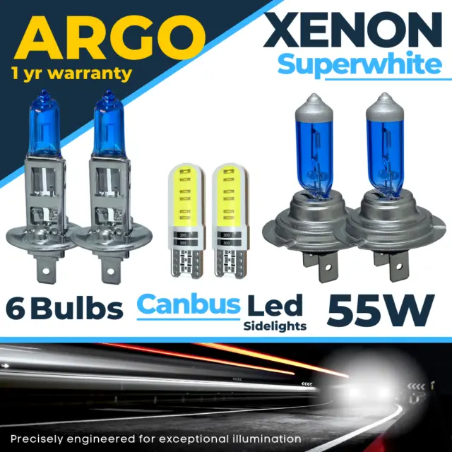 Para Renault Clio MK3 55w Faro 2005-12 Xenón Hid Blanco LED Lateral Bombillas