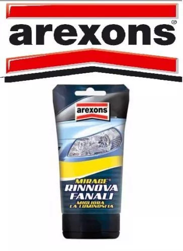 AREXONS RINNOVA LUCIDA FANALI FARI AUTO MOTO SCOOTER CUPOLINI PARABREZZA 150 gr