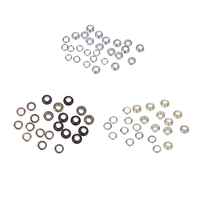 100SETS EYELET WITH Washer Leather Craft Repair Grommet 4mm 5mm 6mm 8mm