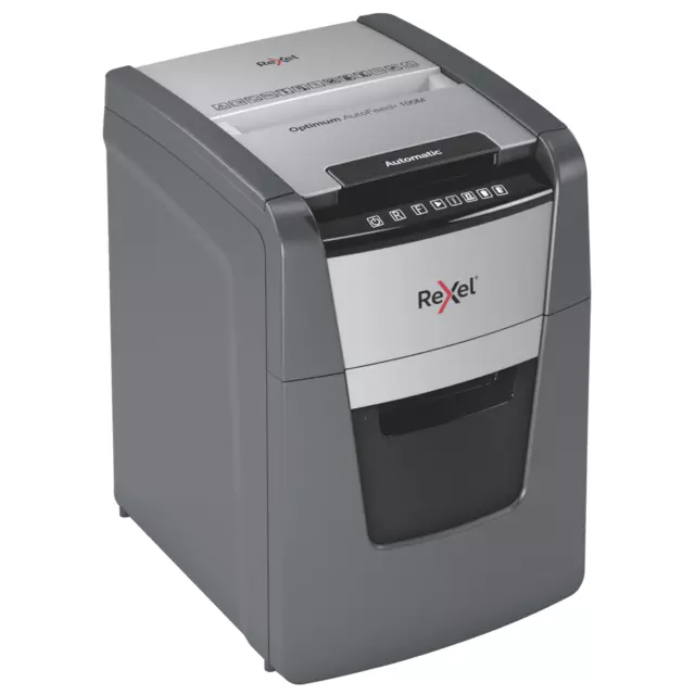 NEW Rexel 2020100MAU Optimum Autofeed+ 100m Automatic Micro Cut Paper Shredder 3