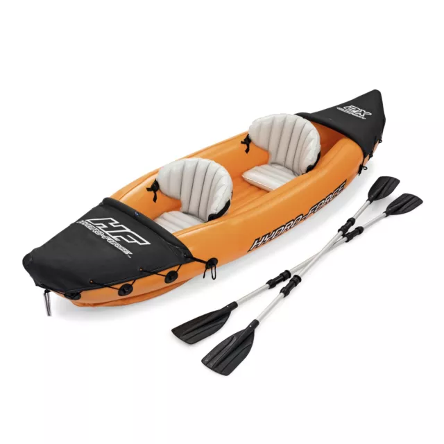 BESTWAY Lite-Rapid X2 Kajak Schlauchboot + Paddel 2 Pers. Boot 160kg inkl. Pumpe