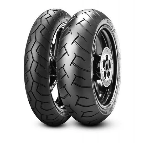 Gomme 120/70-ZR-17 180/55-ZR-17 COPPIA MOTO PIRELLI DIABLO + OMAGGIO VALVOLE