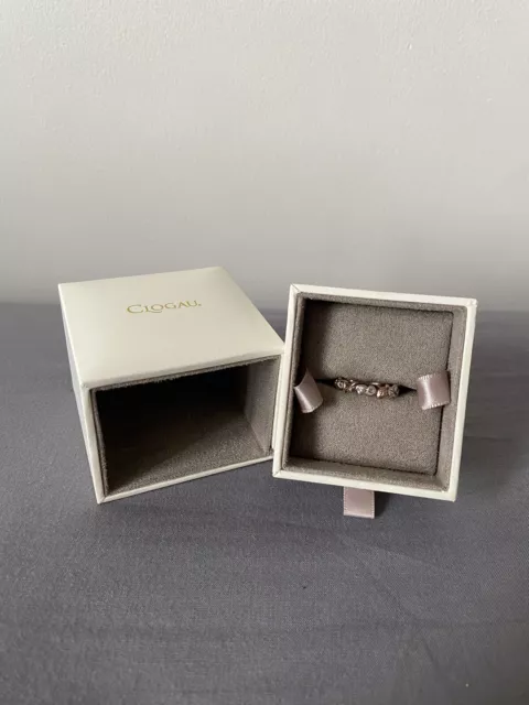 New in Box Clogau Silver/Rose Gold Acorn/oak Leaf Ring