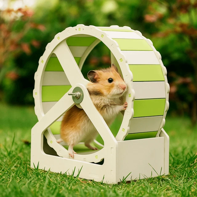 Hamster Running Wheel Quiet Design Pets Treadmill Exercise Toy For Photo Inspiration
