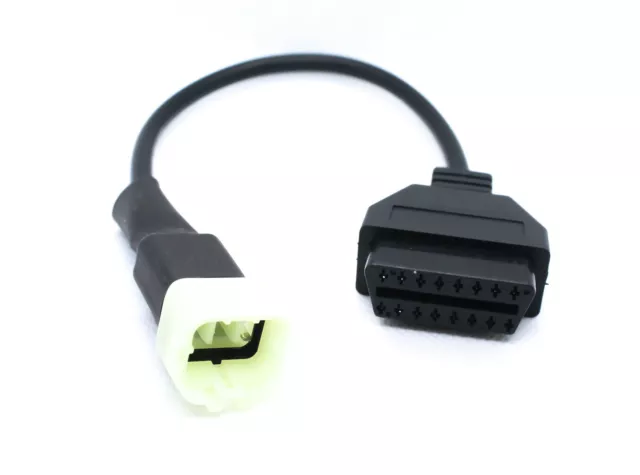 Adapter Stecker für Kawasaki 6 Pin Plug zu OBD2 Diagnose OBD auslesen #E18