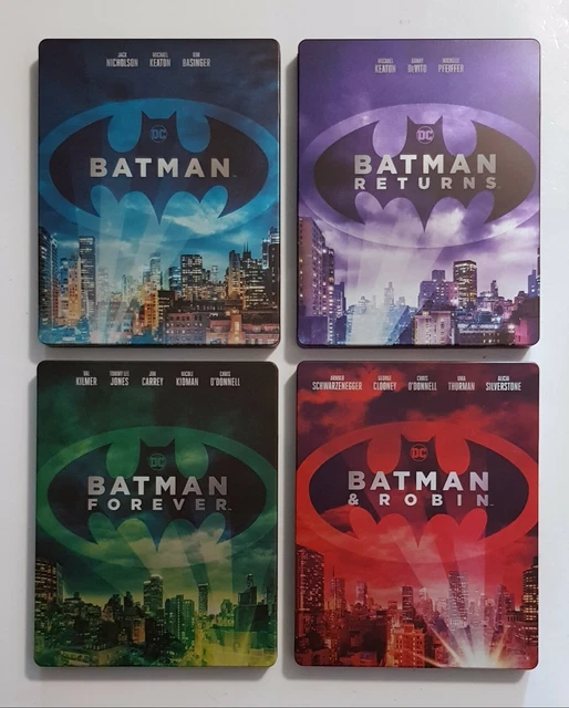 BD-UHD 4k + Blu-ray - Lot de 4 Steelbooks : BATMAN - Anthologie 1989 - 1997