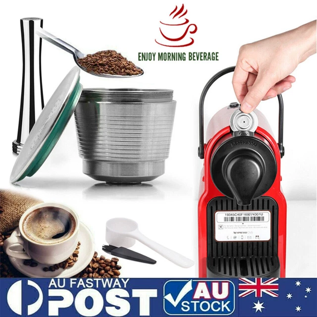 Stainless Steel Refillable Reusable Coffee Capsule Pods Filter for Nespresso