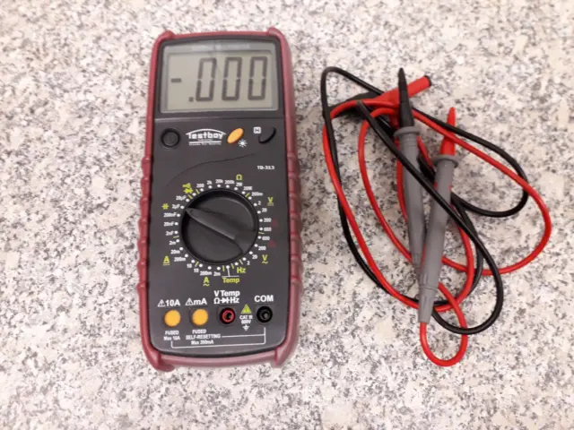 Multimeter Testboy 313 digital bis 600 V bis 10 A Durchgangstest Diodentest