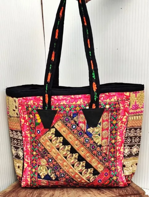 Banjara Handmade Kuchi Ethnic Embroidery Tribal Mirror Boho Shoulder Bag