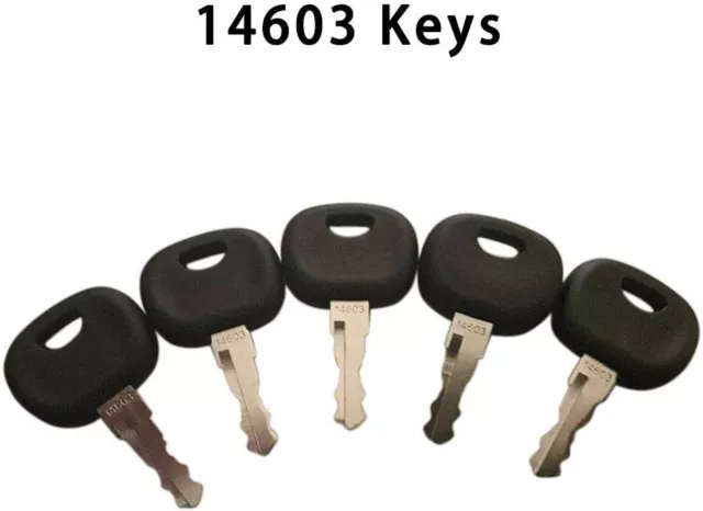 5 Pcs 14603 Ignition Key Construction Machine Key for Mini Excavator Stacker uk