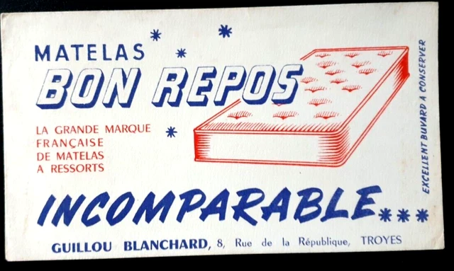 BUVARD Matelas BON REPOS la grande marque Française INCOMPARABLE TROYES