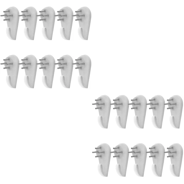 2pcs VOSAREA 10pcs Plastic Wall Hanger Invisible Picture Frame Nails Seamless