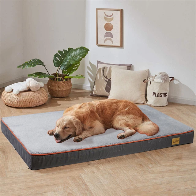 4XL 3XL 2XL XL M Orthopedic Platform Dog Bed Mat Waterproof w/ Removable Cover 2