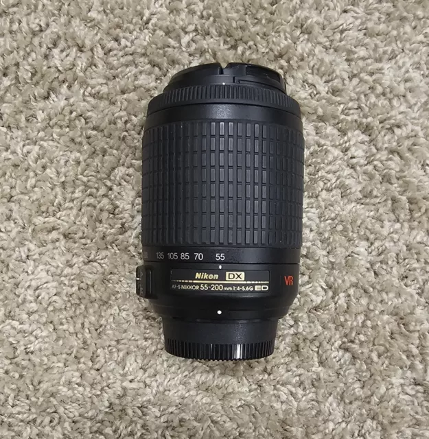 Nikon NIKKOR AF-S 55-200mm f/4-5.6G DX ED VR Telephoto Zoom Camera Lens #1587950