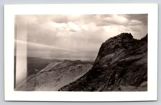 Photograph View from Pikes Peak Black and White Picture Field