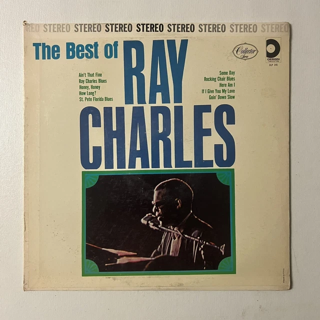 RAY CHARLES- THE Best Of- 1966 Vinyl LP Design Records USA SDLP 